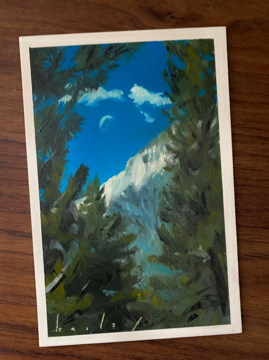 Above Lone Pine Study - 4x6 Oil