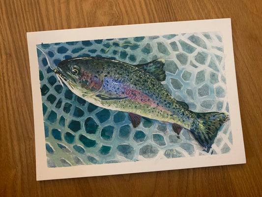 Hat Creek Rainbow - 5x7 watercolor
